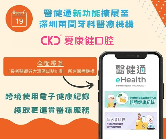 口腔檢查可使用香港長者醫療券